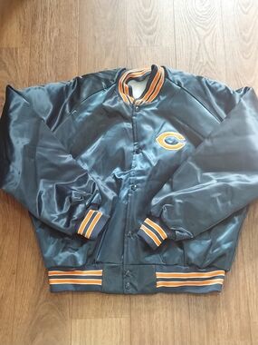 Chicago Bears Button Up Jacket Mens size XL Made In The U.S.A